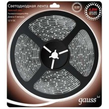 Светодиодная лента Gauss 2835/60-SMD 4,8W 12V DC 5m (312000705) Светодиодная лента Gauss 2835/60-SMD 4,8W 12V DC 5m (312000705)