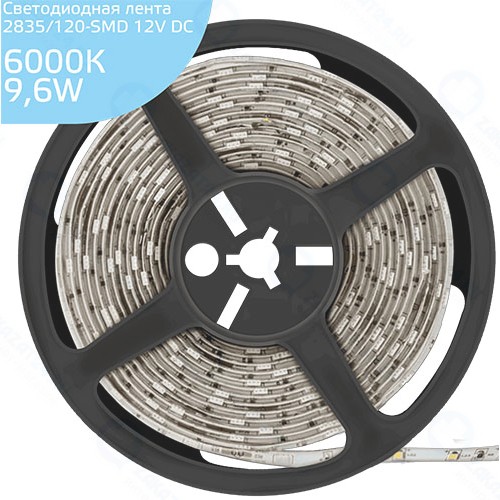 Светодиодная лента Gauss Elementary 2835/120-SMD 9,6W 12V DC 5m IP20 (355000310)