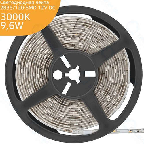 Светодиодная лента Gauss Elementary 2835/120-SMD 9,6W 12V DC 5m IP66 (356000110)