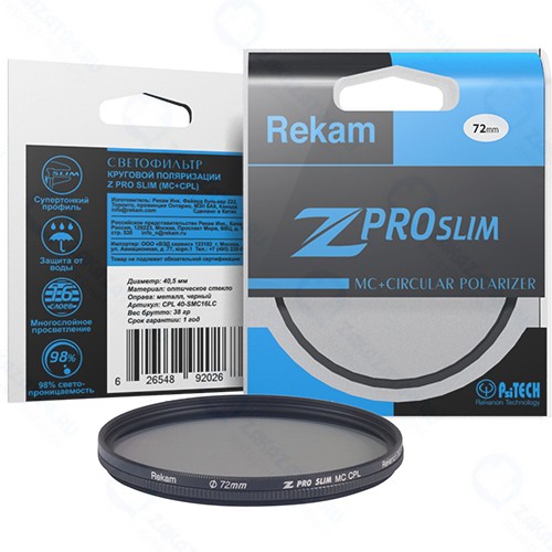 Светофильтр Rekam Z Pro Slim MC CPL 72-SMC16LC