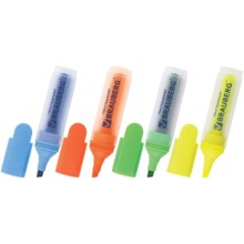 Набор текстовыделителей Brauberg Fluo, 4 шт (150403)