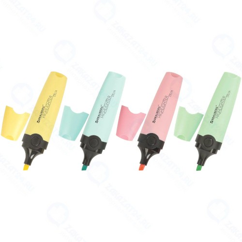 Набор текстовыделителей Brauberg Delta Pastel, 4 шт (151735)