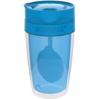 Термокружка для чая Sistema To-Go Twist 'n' Sip Tea, 370 мл Blue (21476)