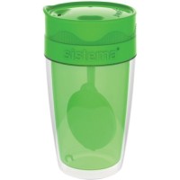 Термокружка для чая Sistema To-Go Twist 'n' Sip Tea, 370 мл Green (21476)