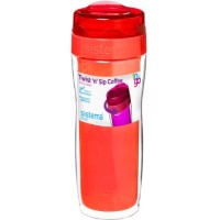 Термокружка для кофе Sistema To-Go Twist 'n' Sip Coffee, 490 мл Orange (21478)