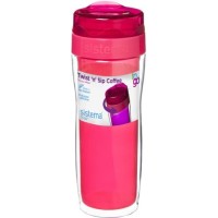Термокружка для кофе Sistema To-Go Twist 'n' Sip Coffee, 490 мл Red (21478)