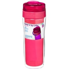 Термокружка для кофе Sistema To-Go Twist 'n' Sip Coffee, 490 мл Red (21478)