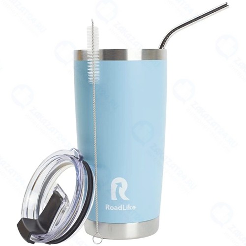 Термокружка ROADLIKE City Mug, 570 мл, голубая (294407)