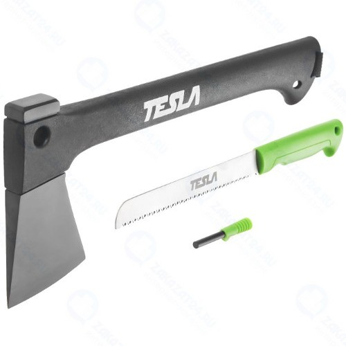 Топор Tesla A-01, 3 в 1 + пила + огниво
