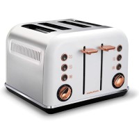 Тостер MORPHY RICHARDS 4 slices Accents White & Rose Gold (242106)
