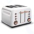 Тостер Morphy Richards 4 slices Accents White & Rose Gold (242106)