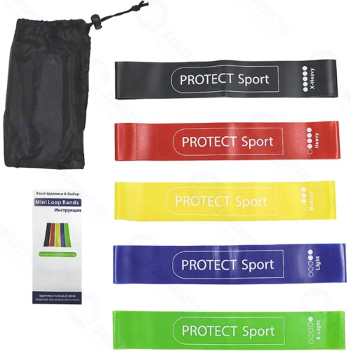 Спортивные резинки PROTECT 10060, 5 шт