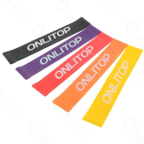 Фитнес-резинки ONLITOP 30х5 см, 5 шт (3551205)