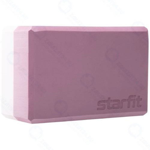 Блок для йоги STARFIT YB-201, EVA, 22,8х15,2х10 см, пыльная роза (УТ-00016905)