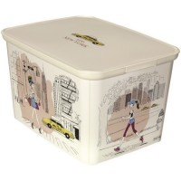 Коробка декоративная Curver Amsterdam L 04730-M35-00, Miss New York (213933)