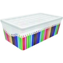 Контейнер для хранения Curver Textile Line 03003-C32-00, Color pencils (215136)