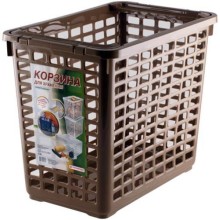 Корзина для хранения ПОЛИМЕРБЫТ 22 л, коричневая (4382200)