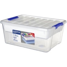 Универсальный контейнер с лотком Sistema With Storage Tray, 7,9 л White (70078) Универсальный контейнер с лотком Sistema With Storage Tray, 7,9 л White (70078)
