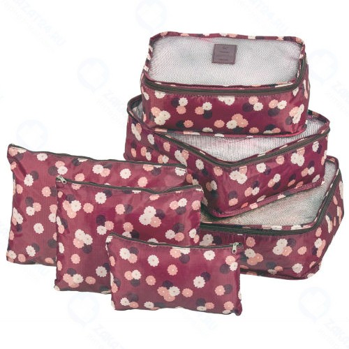 Набор органайзеров Bradex TD 0585, 6 шт, бордовые