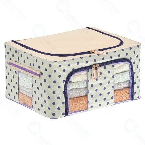 Органайзер для вещей Bradex TD 0617, 40х30х20 см, бежевый с фиолетовым