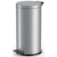 Контейнер для мусора Hailo Solid L, 18 л, серебристый, с оцинкованным ведром (0522-070)