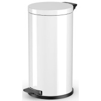 Контейнер для мусора Hailo Solid L, 18 л, белый, с оцинкованным ведром (0522-090)