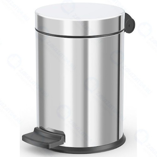 Контейнер для мусора Hailo Solid S, 4 л, хром (0704-060)