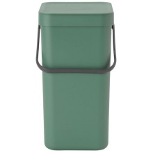 Ведро для мусора Brabantia Sort&Go, 12 л, темно-зеленое (129803)
