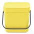 Ведро для мусора Brabantia Sort&Go, 3 л, желтое (209840)