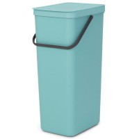 Ведро для мусора Brabantia Sort&Go, 40 л, мятное (251085)