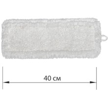 Плоская насадка для швабры ЛАЙМА петлевая микрофибра, 40 см (605315)