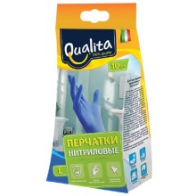 Перчатки нитриловые Qualita 10 шт, размер L (6271)