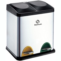 Ведро для раздельного сбора мусора ZDK Homium Duet 30L (8563)
