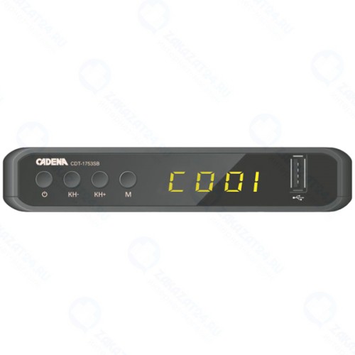 Цифровой эфирный приемник Cadena DVB-T2 (CDT-1753SB)