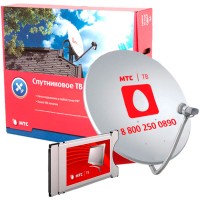Комплект цифрового ТВ МТС с CAM-модулем и антенной №92 + 1 месяц просмотра