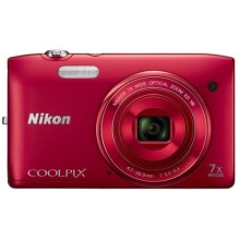 Цифровой фотоаппарат Nikon Coolpix S3500 Red