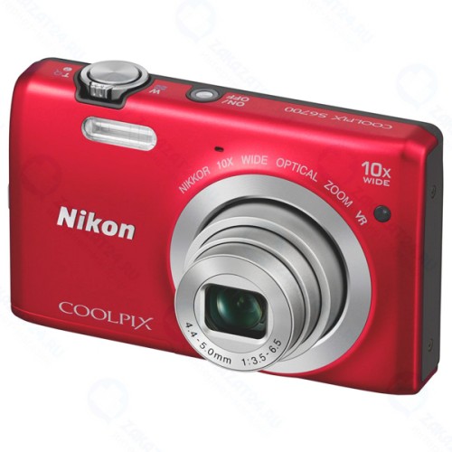 Цифровой фотоаппарат Nikon Coolpix S6700 Red