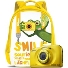 Цифровой фотоаппарат Nikon Coolpix W100 Yellow Backpack Kit (VQA013K001) Цифровой фотоаппарат Nikon Coolpix W100 Yellow Backpack Kit (VQA013K001)