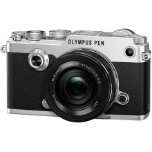 Системный фотоаппарат Olympus PEN-F Silver + 14-42mm Black Kit
