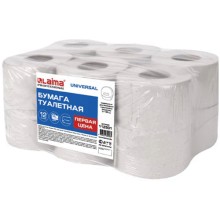 Туалетная бумага ЛАЙМА Universal, 12 рулонов х 130 м (112501)