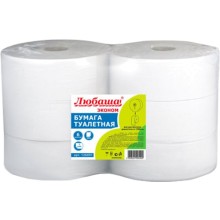 Туалетная бумага ЛЮБАША 6 рулонов х 480 м (126091)