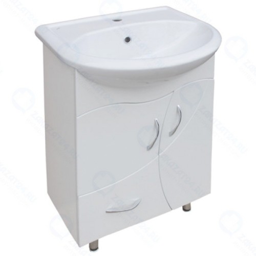 Тумба DORATIZ Ривьера, под умывальник Уют, белая (9911.080)