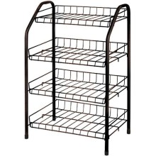 Этажерка для обуви NIKA узкая, 4 полки, медный антик (ЭТ2/А) Этажерка для обуви NIKA узкая, 4 полки, медный антик (ЭТ2/А)