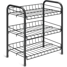 Этажерка для обуви NIKA черная (ЭТ4/Ч) Этажерка для обуви NIKA черная (ЭТ4/Ч)