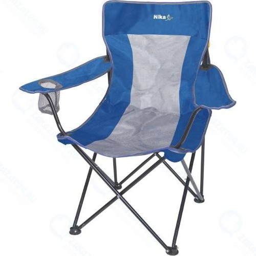 Стул походный NIKA Премиум 5, синий/серый (ПСП5/СС)