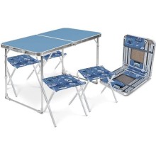 Набор складной мебели NIKA голубой (ССТ-К2/4)