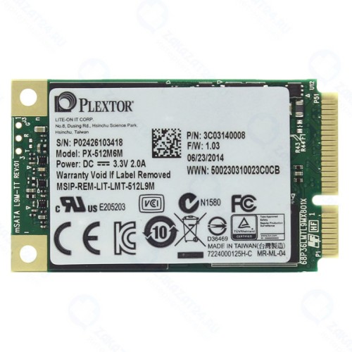 Внутренний твердотельный накопитель PLEXTOR 512GB (PX-512M6M)