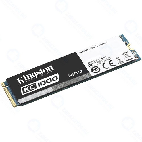Твердотельный диск Kingston SSDNow KC1000 960GB, M.2 2280, PCI-E (SKC1000/960G)
