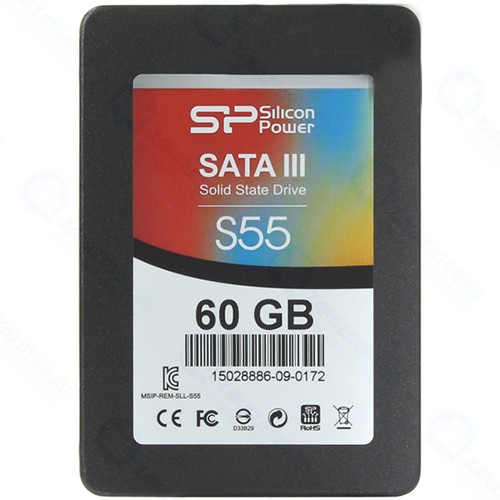 Твердотельный накопитель SILICON-POWER Silicon Power Slim S55 60GB (SP060GBSS3S55S25)