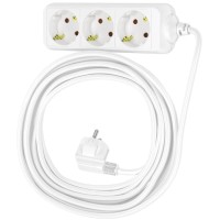 Удлинитель Фотон 16-103Е, 10 м, 3 розетки, заземление, белый (11853)